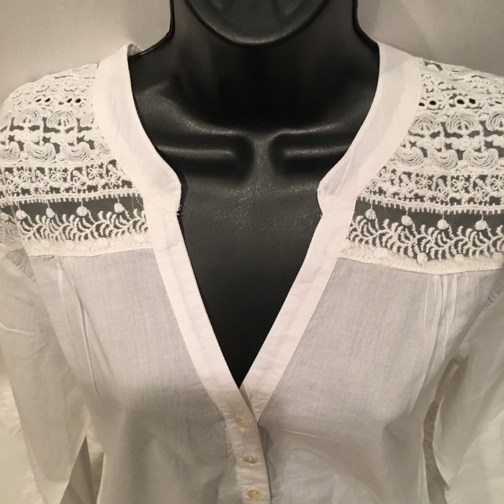 Amanda Blu cotton Henley v neck festival tunic